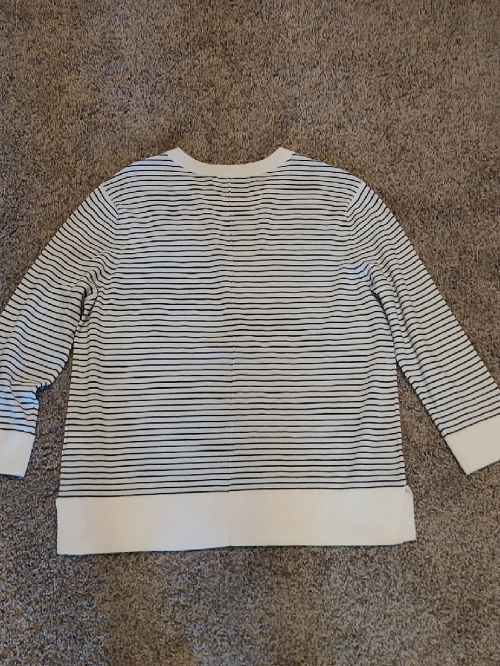 Banana Republic Striped Crewneck Pullover - Black & White - Picture 3 of 3